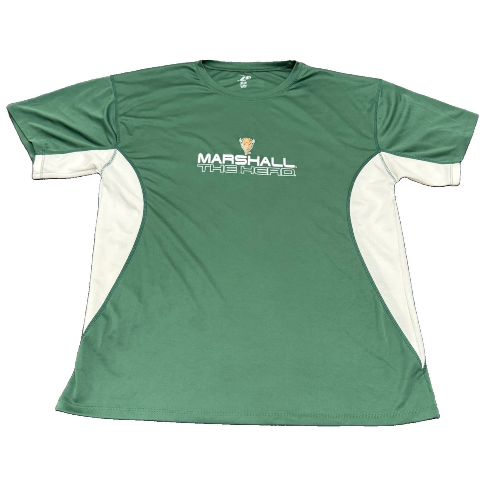Marshall Thundering Herd Pro Player Athletic Green Colorblock Shirt XL Or Large
